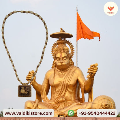 Certified Original Shree Bageshwar Balaji Dham Sita Ram Mala with Handmade Hanuman Ji Locket with Certificate of Authenticity