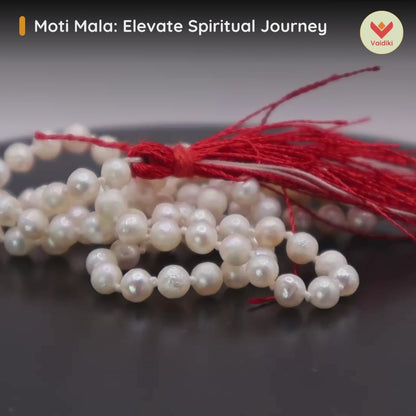 Certified Original Genuine Moti Mala – 108 Beads, 5 mm Size To Elevate Spiritual Journey with Certificate of Authenticity