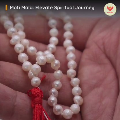 Certified Original Genuine Moti Mala – 108 Beads, 5 mm Size To Elevate Spiritual Journey with Certificate of Authenticity